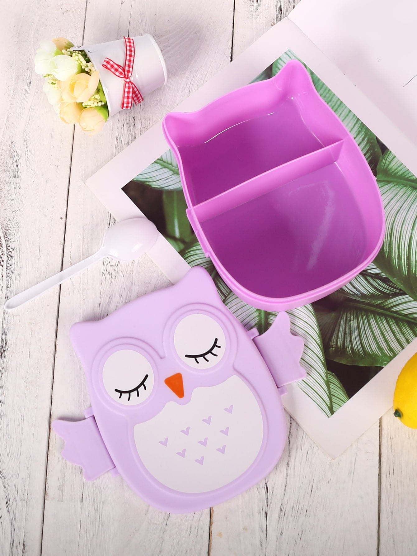 BACK TO SCHOOL Owl-Shaped Lunchbox with Spoon 🦉🥄